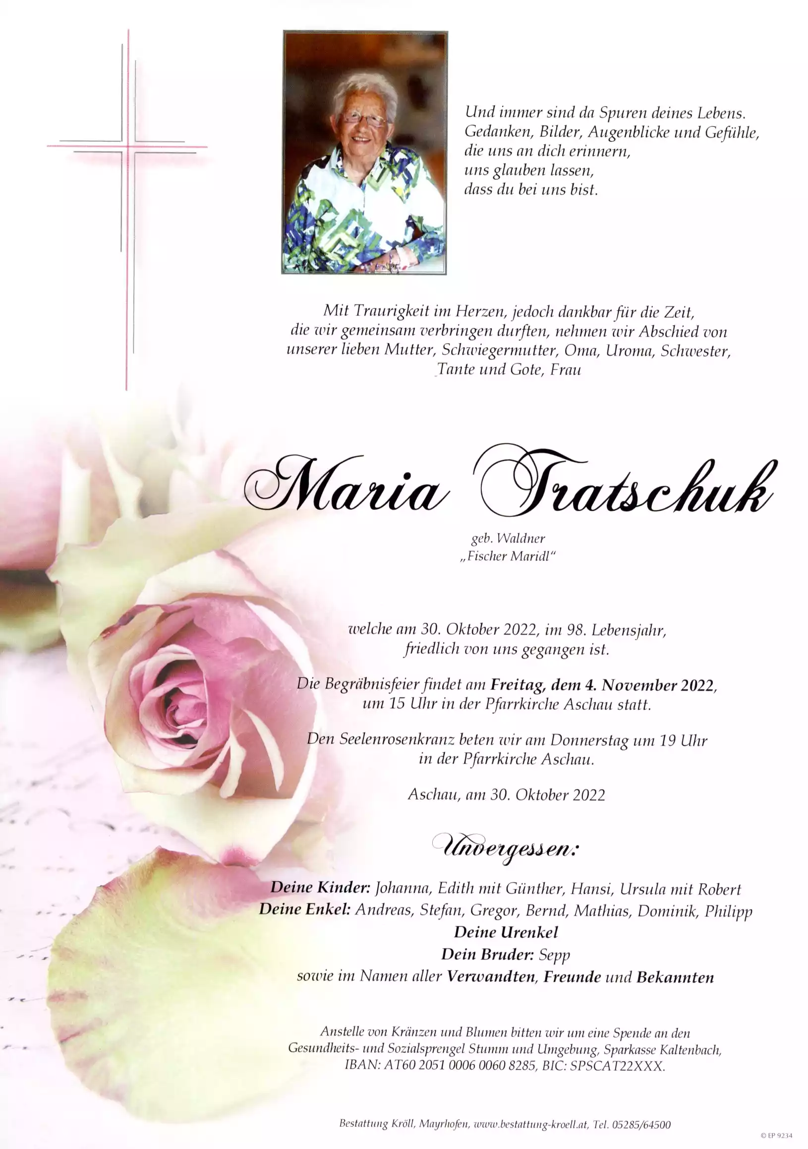 Parte von Maria Tratschuk